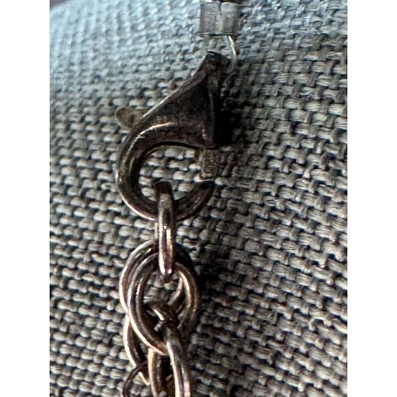 Vintage Barse Sterling Silver Pink Beaded Necklace Pendant - Picture 7 of 7